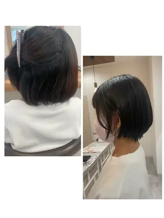 ショート パーマ やまこし 美裕樹のヘアスタイル