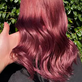 セミロング カラー マンツーマン女性 美容師 奏のヘアスタイル