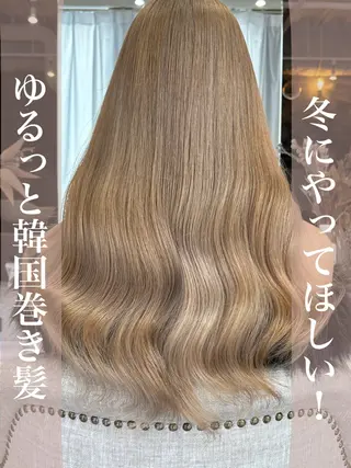 ロング カラー パーマ ヘアアレンジ メンズ キッズ 🤍韓国風レイヤー/ 艶髪🤍鳥越美羽のヘアスタイル