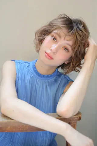 ショート パーマ 朝がラクになるパーマ トウバルタイキのヘアスタイル