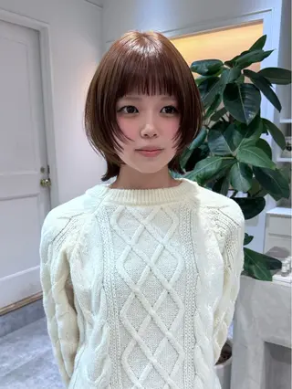 ショート カラー siki/ボブ パーマ/ayanaのヘアスタイル
