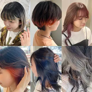 ミディアム カラー ヘアアレンジ 艶ハイトーン‪‪🔆 ️️️安座間 希のヘアスタイル