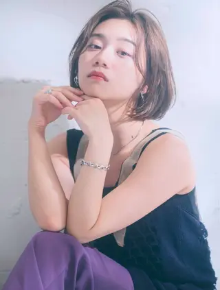 ショート 個室髪質改善サロンHANARE by youreshair 神楽坂所属・似合わせ×髪質改善| 矢島沙織のヘアスタイル