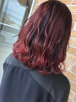 ミディアム カラー ヘアアレンジ ❣️倉敷❣️美髪 カラー能登一成のヘアスタイル