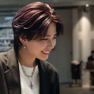 カラー メンズ 高島 悠吾のヘアスタイル