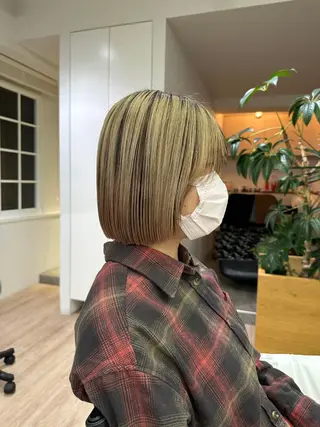 ショート 切りっぱなし/髪質 改善矯正/さやか🫧のヘアスタイル