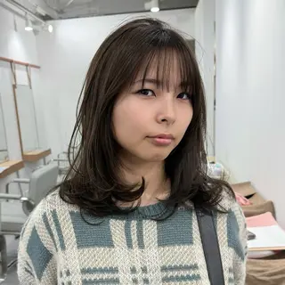 セミロング 🍏レイヤーカット/ 春日井🍏鵜飼元喜のヘアスタイル