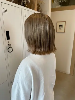 ショート 柔らかブラウン/栄/ tomitaのヘアスタイル