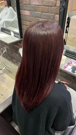 セミロング カラー Glimpseあやね 🎀大濠/髪質改善のヘアスタイル