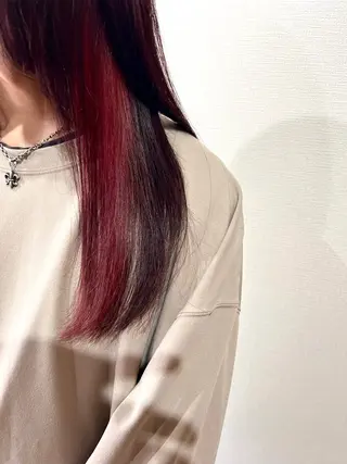 ロング 切っぱなし💇‍♀️ イヤリング🎨龍之介のヘアスタイル