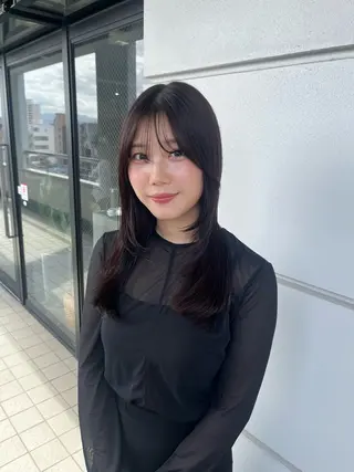 ミディアム 髪質改善×ブリーチ 無しWカラー🫧天神のヘアスタイル