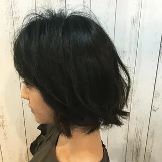 ショート カラー パーマ 金崎 新吾のヘアスタイル