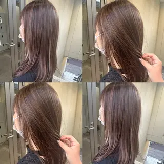 セミロング カラー 中津 /kipi アカネのヘアスタイル