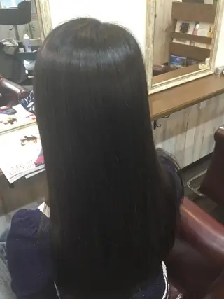 ロング パーマ 金崎 新吾のヘアスタイル