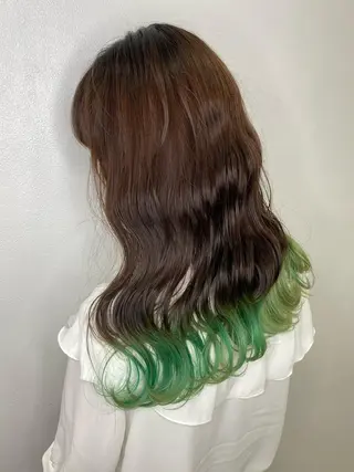 セミロング カラー 美容室 HAKUAのヘアスタイル