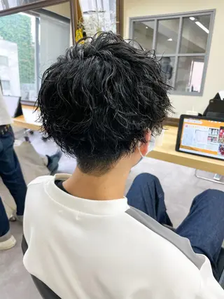 ショート パーマ メンズ メンズパーマ メンズ特化ryoのヘアスタイル