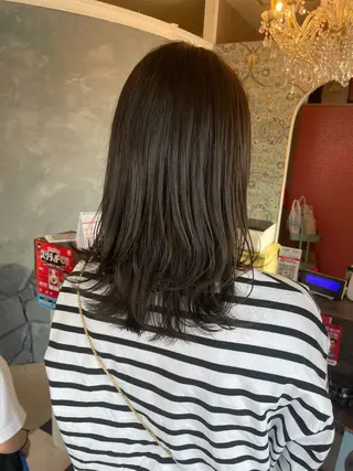 ミディアム hair make echo滿木あい花のヘアスタイル