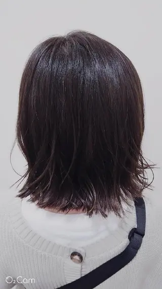 ミディアム 遠藤 恭子のヘアスタイル