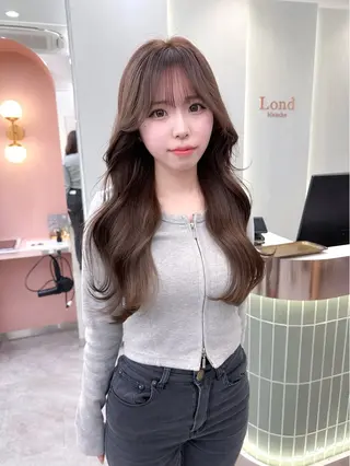 ロング カラー レイヤー🇰🇷 韓国ヘア💕トモミのヘアスタイル