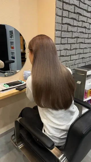 ロング カラー レイヤー/顔周り 透明感カラー🥂のヘアスタイル