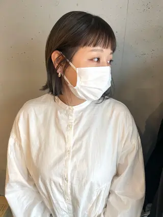 ミディアム カラー 東 みのりのヘアスタイル
