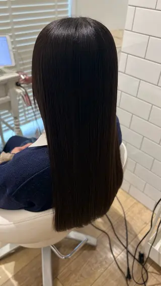 ロング カラー 似合わせ 顔周りYUUGAのヘアスタイル