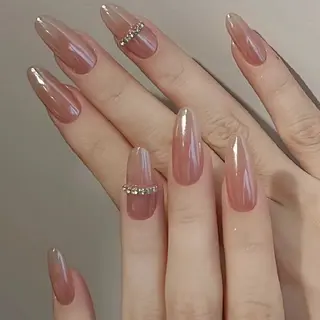 ネイル フィルイン・深爪矯正 長さ出し🎀のネイルデザイン