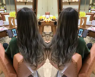 ロング カラー 奥田 真二のヘアスタイル