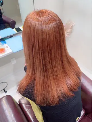 セミロング カラー ボブ✄／透明感カラー 上野 梨奈のヘアスタイル