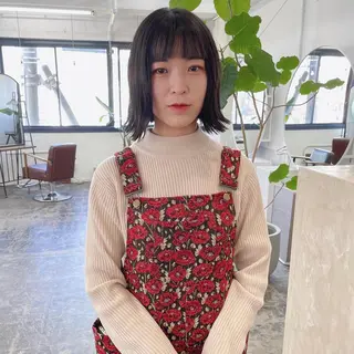 ミディアム スギヤマ ショウゴのヘアスタイル