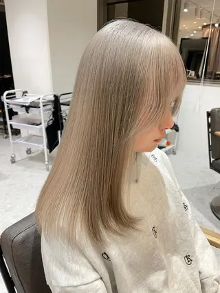 カラー 🌟透明感カラー× 小顔カット いっせいのヘアスタイル