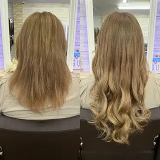 ロング カラー ヘアアレンジ LAVENDIA 初音のヘアスタイル