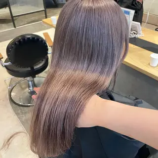 セミロング カラー 💘韓国レイヤー上 品カラーruru💘のヘアスタイル