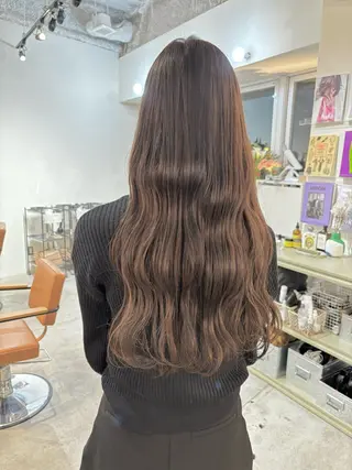 カラー 🖤海外風デザイン カラー🖤/りんのヘアスタイル