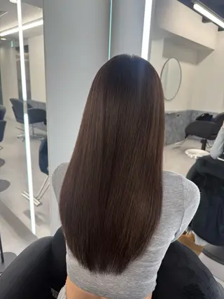 ロング ゆうあ/難波/ 艶髪カラー/韓国風のヘアスタイル