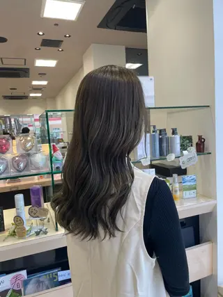 ロング カラー クロスパーマ/うる艶 カラー/Kurumiのヘアスタイル