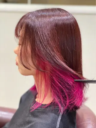 カラー ボブ✄／透明感カラー 上野 梨奈のヘアスタイル