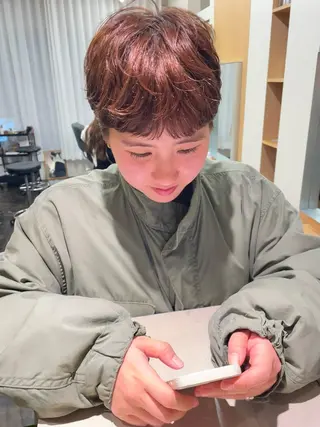 ショート カラー パーマ/レイヤー カットmito⭐︎のヘアスタイル