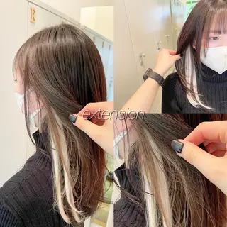 カラー レイヤー/エクステ /優衣のヘアスタイル
