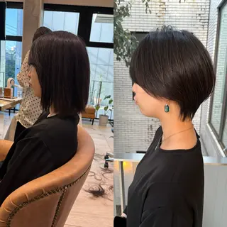 ショート 大人ショート特化/ カットモデル/表参道のヘアスタイル