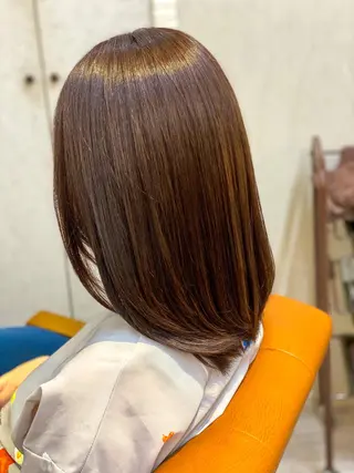 ミディアム カラー 森下 友　Dio...池袋のヘアスタイル