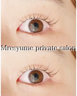 マツエク・マツパ Mresyume MAYUのマツエク・マツパデザイン