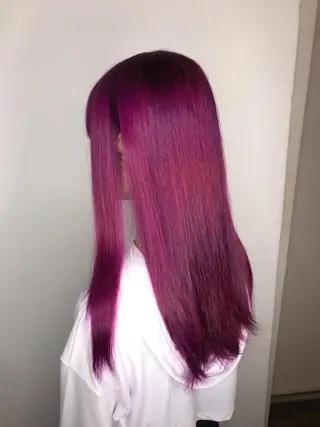 セミロング カラー 似合わせ/ブリーチ カラー.岡田友仁のヘアスタイル