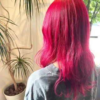 ロング カラー 【梅田】ハッシュ /デザインカラーのヘアスタイル