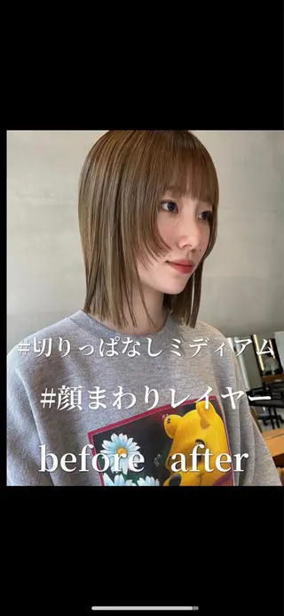 ミディアム カラー 似合わせレディース/ メンズ/あゆかのヘアスタイル