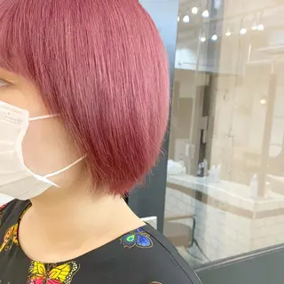 ショート カラー ヘアアレンジ 🎀暖色カラー🎀 ♡yurika♡のヘアスタイル