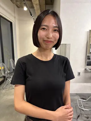 ショート 🌵ボブ/切りっぱな し/ショート藤長芽生のヘアスタイル