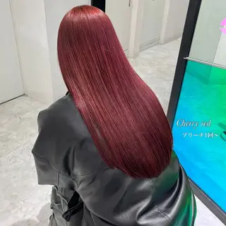 ロング カラー ヘアアレンジ 韓国レイヤーカット /韓国トレンドカラーのヘアスタイル