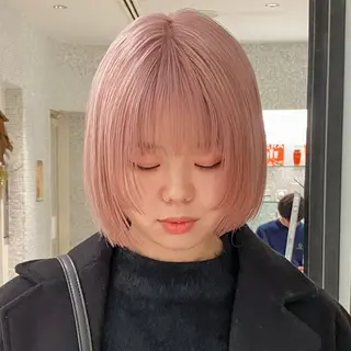 ミディアム カラー ボブ特化美容師/ ボブパーマ/ミツイのヘアスタイル