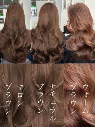 ロング カラー Ardore 韓国風カラー大阪のヘアスタイル